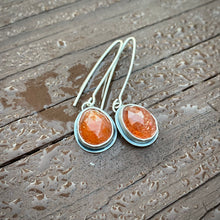 Load image into Gallery viewer, Sunstone Gem Drop Earrings