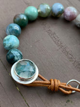 Load image into Gallery viewer, Moss Agate and Fancy Jasper Bracelet