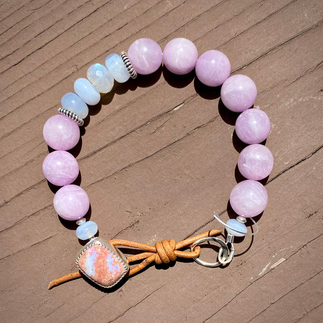 Custom for Kate - Cantera Opal and Kunzite Bracelet