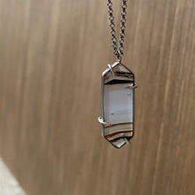 Load image into Gallery viewer, Montana Agate Long Hex Pendant
