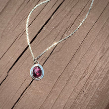 Load image into Gallery viewer, Deep Pink Winza Sapphire Solitaire Pendant

